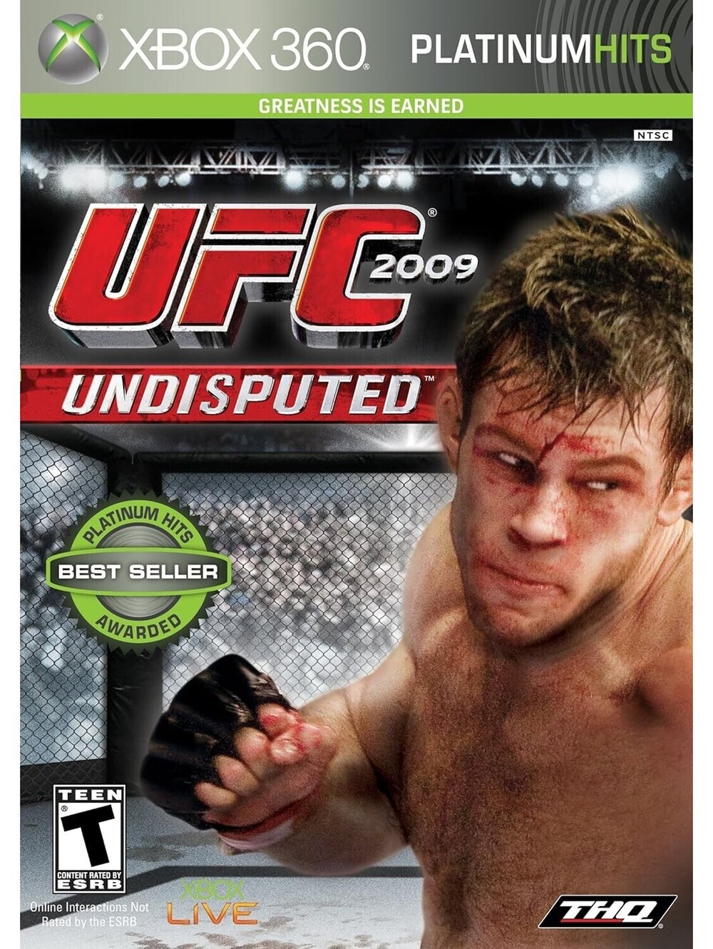 UFC Undisputed - Xbox 360 - Damaged Artwork. Tested. No Scratches. 